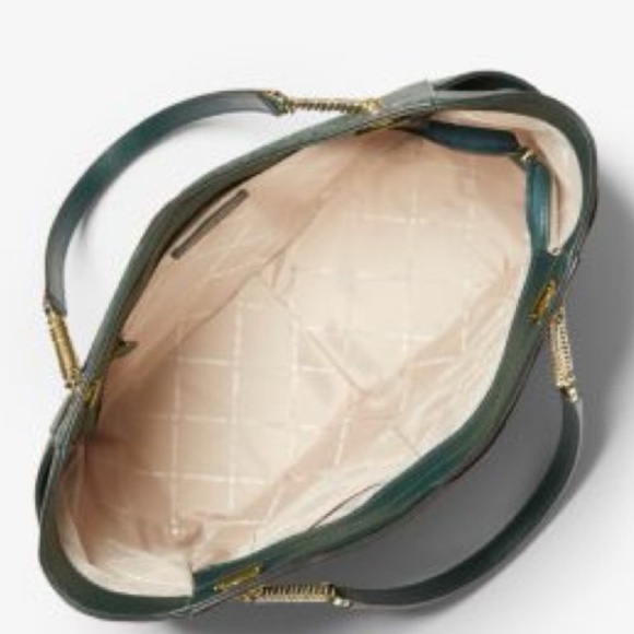 Michael Kors Jet Set Large Logo Shoulder Bag in Racing Green yours - Picture 4 of 10